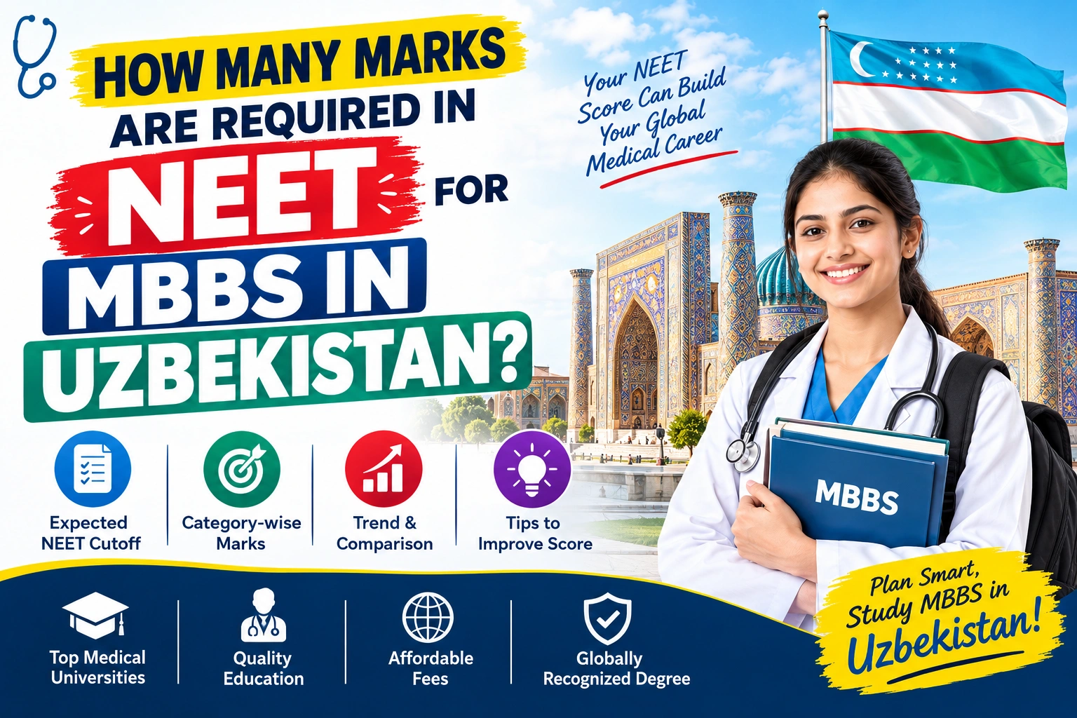 How Many Marks Are Required in NEET for MBBS in Uzbekistan?
